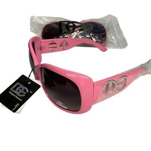 DE  Designer Eyewear pink women’s sunglasses  UV 400 protection.